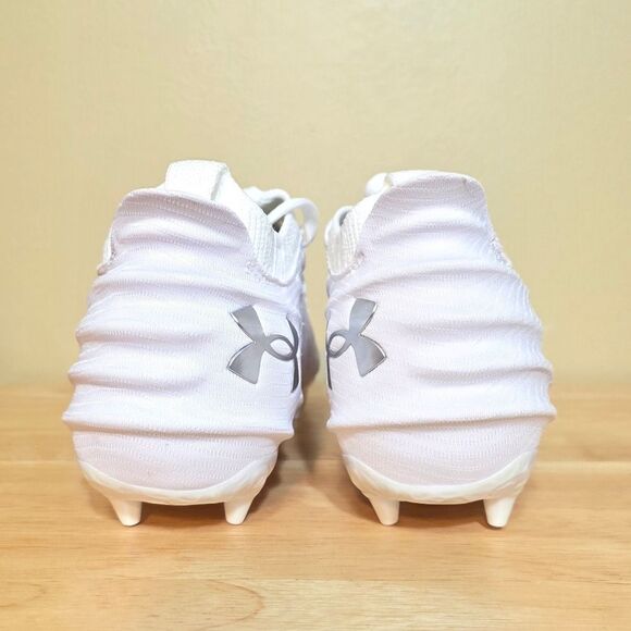 Under Armour Blur Smoke Suede 2.0 MC White Football Cleats 3027978-101 Men's 8 - Picture 5 of 7